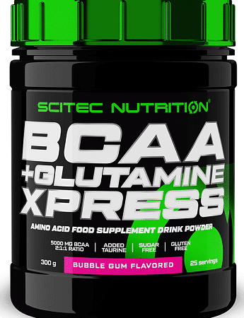 BCAA + Glutamine XPress, Bubble Gum - 300 grams