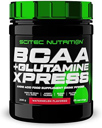 Pot de complément BCAA + Glutamine, saveur pastèque.