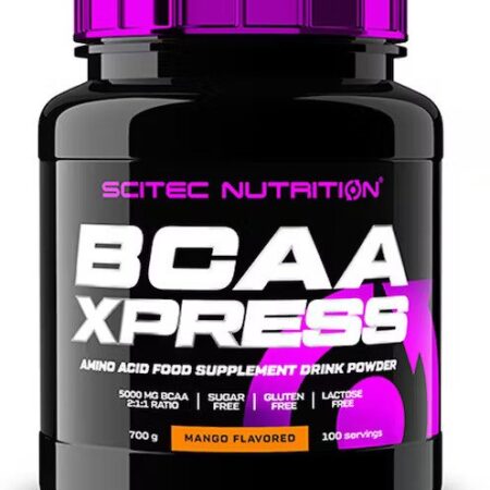 Complément BCAA en poudre, Scitec Nutrition, saveur mangue.