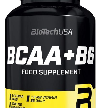 Pot de complément alimentaire BCAA+B6, BioTechUSA.
