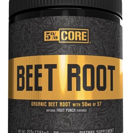 Pot de complément alimentaire à base de betterave bio.