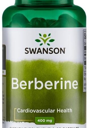 Complément alimentaire Berberine Swanson pour la santé cardiovasculaire.