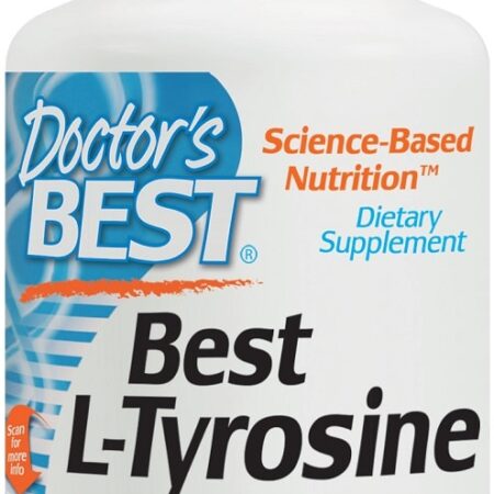Supplément L-Tyrosine, Doctor's Best, 120 gélules.