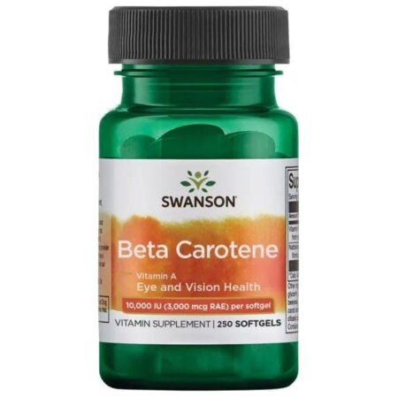 Flacon de bêta-carotène Swanson pour la vision.