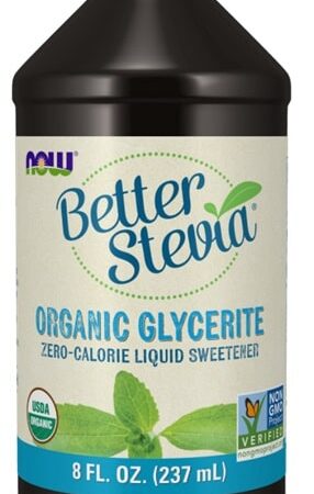 Édulcorant liquide biologique zéro calorie Stevia.