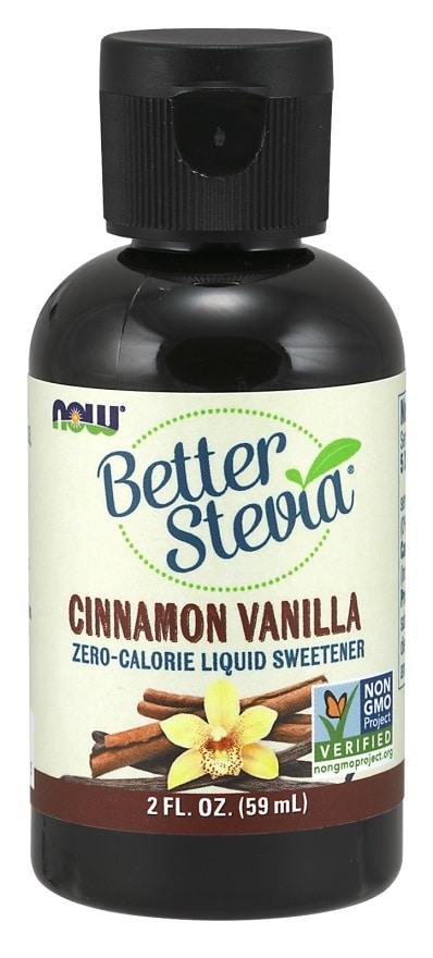 Bouteille édulcorant liquide Stevia Cannelle Vanille.