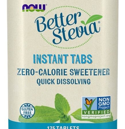 Édulcorant zéro calorie Stevia en comprimés instantanés.