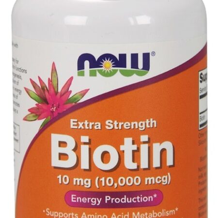 Pot de biotine extra-fort Now, complément alimentaire.