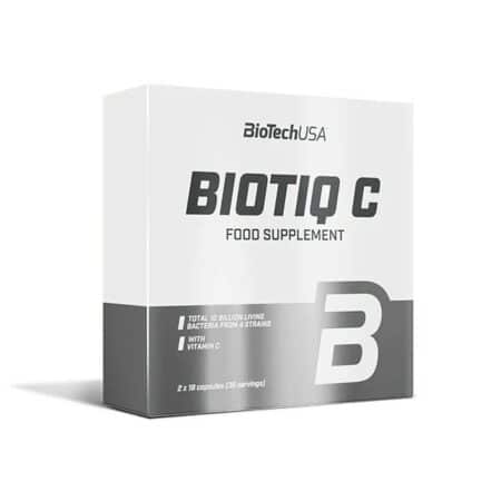Supplément alimentaire BIOTIQ C, probiotiques et vitamine C.