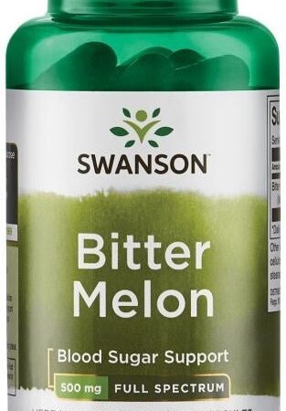 Complément Swanson bitter melon, soutien glycémie, 60 capsules.