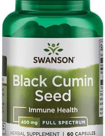Flacon Swanson graine de cumin noir, 60 capsules