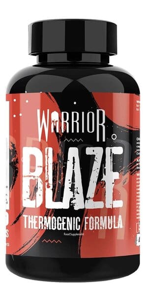 Pot de supplément thermogénique Warrior Blaze.