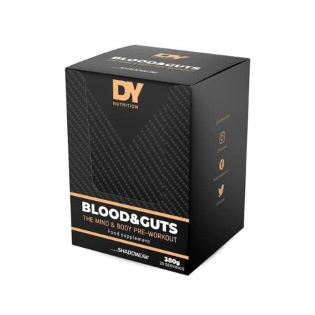 Boîte de complément alimentaire pré-entraînement DY Nutrition.