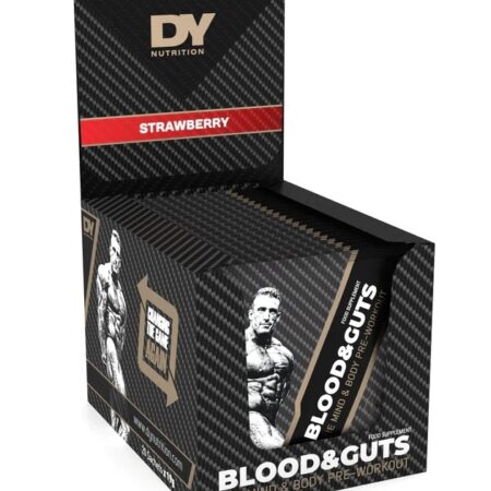 Boîte de nutrition sportive, saveur fraise.