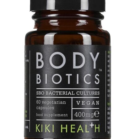 Pot de complément alimentaire végan BODY BIOTICS.