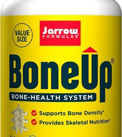 Complément alimentaire BoneUp pour densité osseuse, 360 capsules.