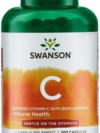 Bouteille de vitamine C Swanson, complément immunitaire.