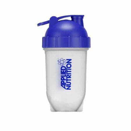 Shaker bleu et blanc Applied Nutrition.