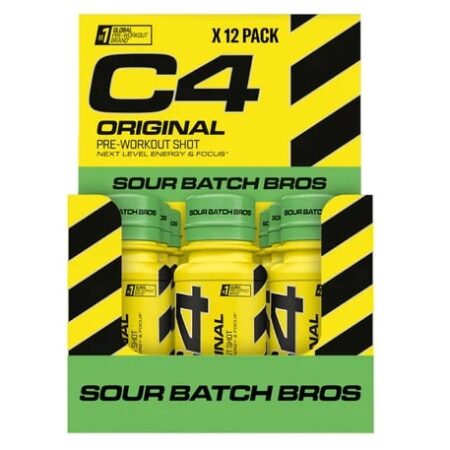 C4 Original Pre-Workout Shot, Sour Batch Bros - 12 x 60 ml.