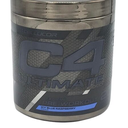 Pot de pré-entraînement C4 Ultimate, framboise bleue.