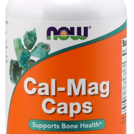 Flacon de suppléments Cal-Mag, vitamines pour os.