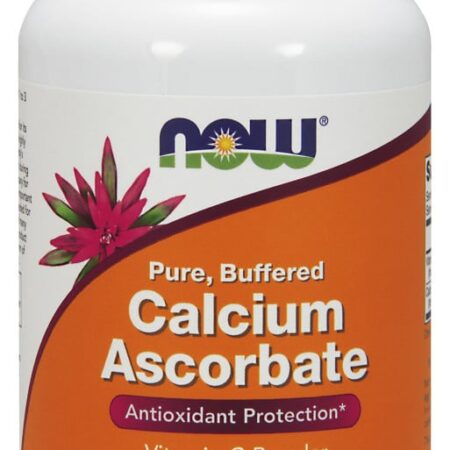 Poudre de vitamine C, Calcium Ascorbate, supplément diététique.