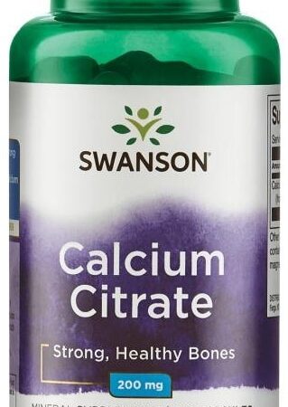Flacon de supplément de calcium citrate Swanson.