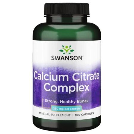 Flacon de complément alimentaire de Calcium Citrate Swanson.