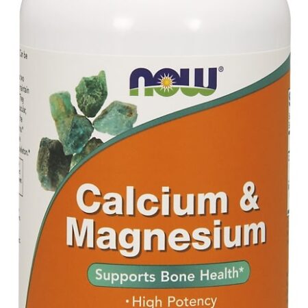 Flacon de compléments Calcium et Magnésium.
