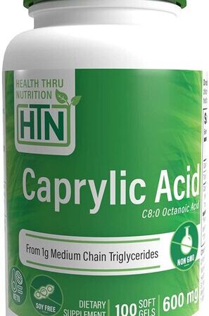 Caprylic Acid, 600mg - 100 softgels