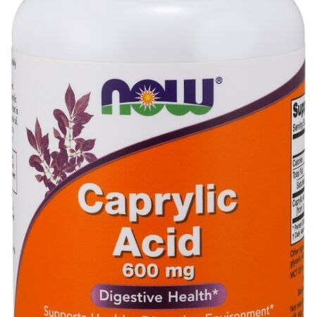 Pot de complément acide caprylique, digestion, 100 capsules