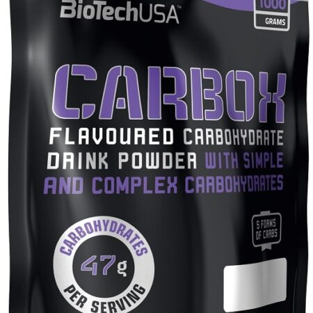 Poudre de boisson glucidique CarboX BiotechUSA.
