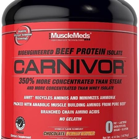 Pot de protéine isolat de bœuf, MuscleMeds Carnivor.