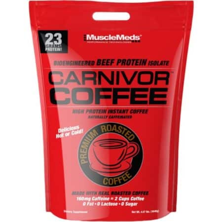Paquet de café protéiné instantané Carnivor.