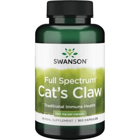 Flacon complément alimentaire griffe de chat Swanson.