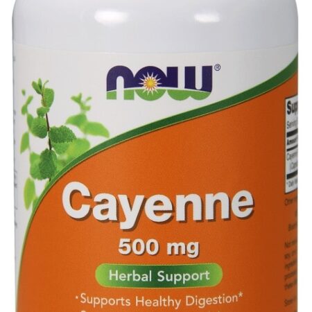 Bouteille de capsules végétales Cayenne 500 mg.