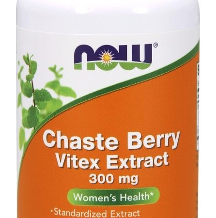 Flacon de complément alimentaire Chaste Berry Vitex.