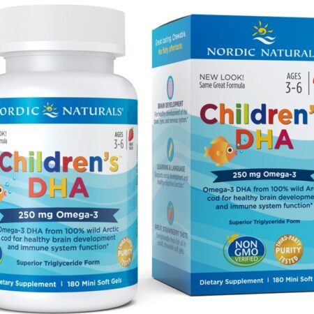 Children's DHA, 250mg Strawberry - 180 softgels