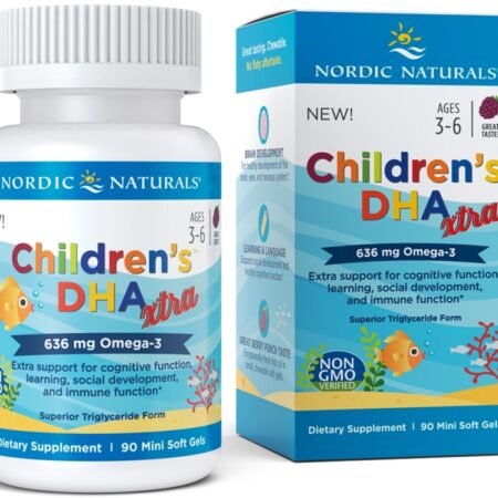 Complément alimentaire DHA enfants Nordic Naturals.