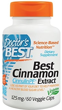 Cinnamon Extract with CinnulinPF, 125mg - 60 vcaps