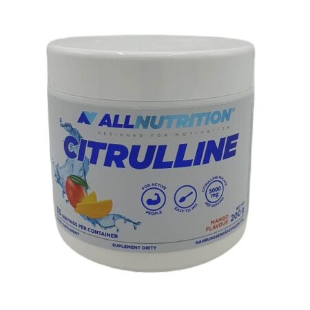Pot de complément alimentaire Citrulline, saveur mangue.