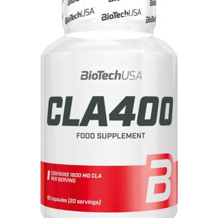 Pot de complément alimentaire CLA 400 BiotechUSA.