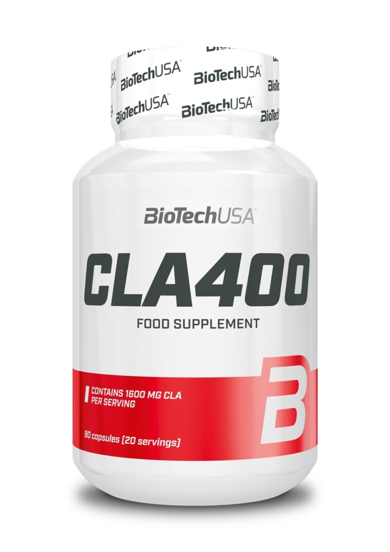 Pot de complément alimentaire CLA 400 BiotechUSA.