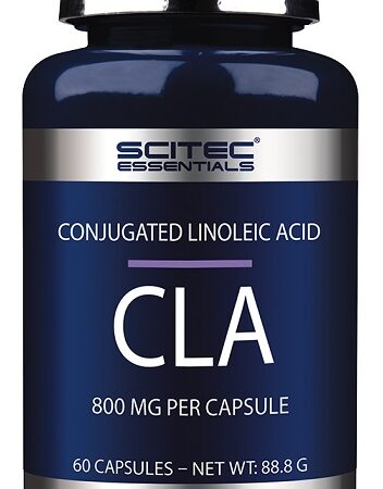 Pot de complément alimentaire CLA, 60 capsules.
