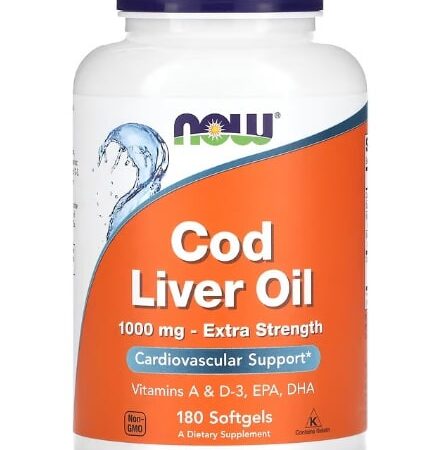 Pot de complément d'huile de foie de morue.