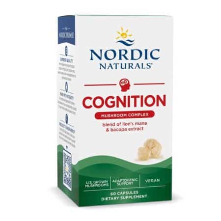 Supplément cognitif aux champignons, Nordic Naturals.