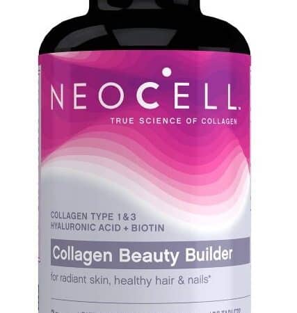 Bouteille NeoCell Collagen Beauty Builder, complément alimentaire.