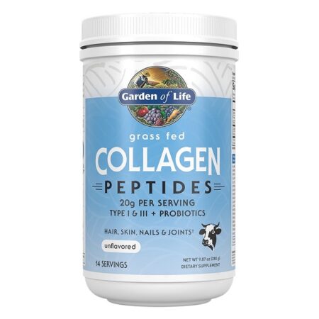 Pot de peptides de collagène, supplément pour la peau.