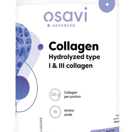 Pot de collagène hydrolysé Osavi, complément alimentaire.