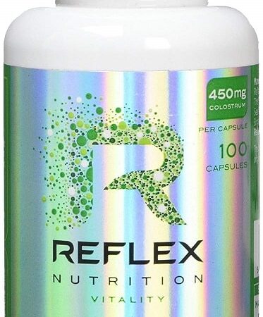 Flacon Reflex Nutrition Colostrum, complément alimentaire.
